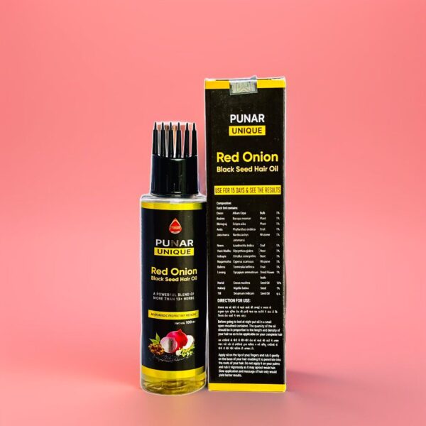 Red Onion & Black Seed Hair Oil - Image 3