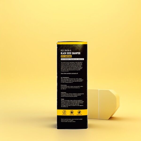 Red Onion & Black Seed Shampoo (with conditioner) - Image 3