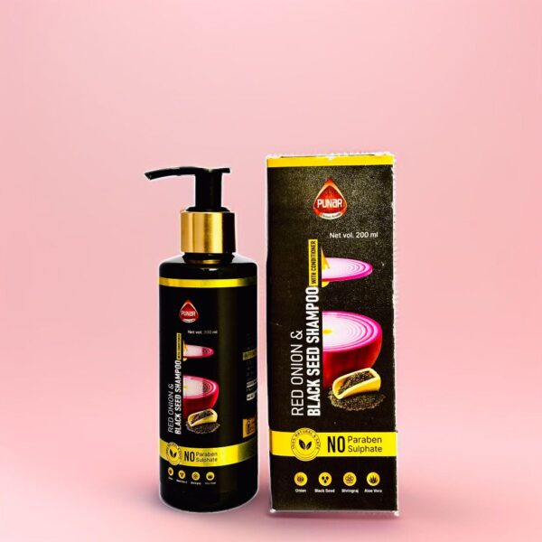 Red Onion & Black Seed Shampoo (with conditioner) - Image 4