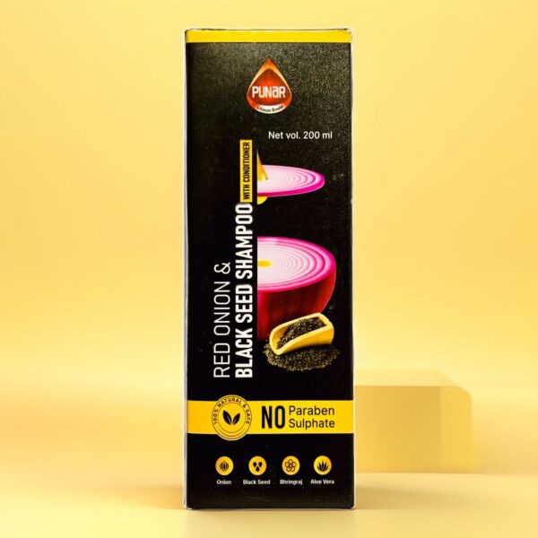 Red Onion & Black Seed Shampoo (with conditioner) - Image 2